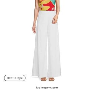 NWT Alex Marie White (off white) Linen Trousers